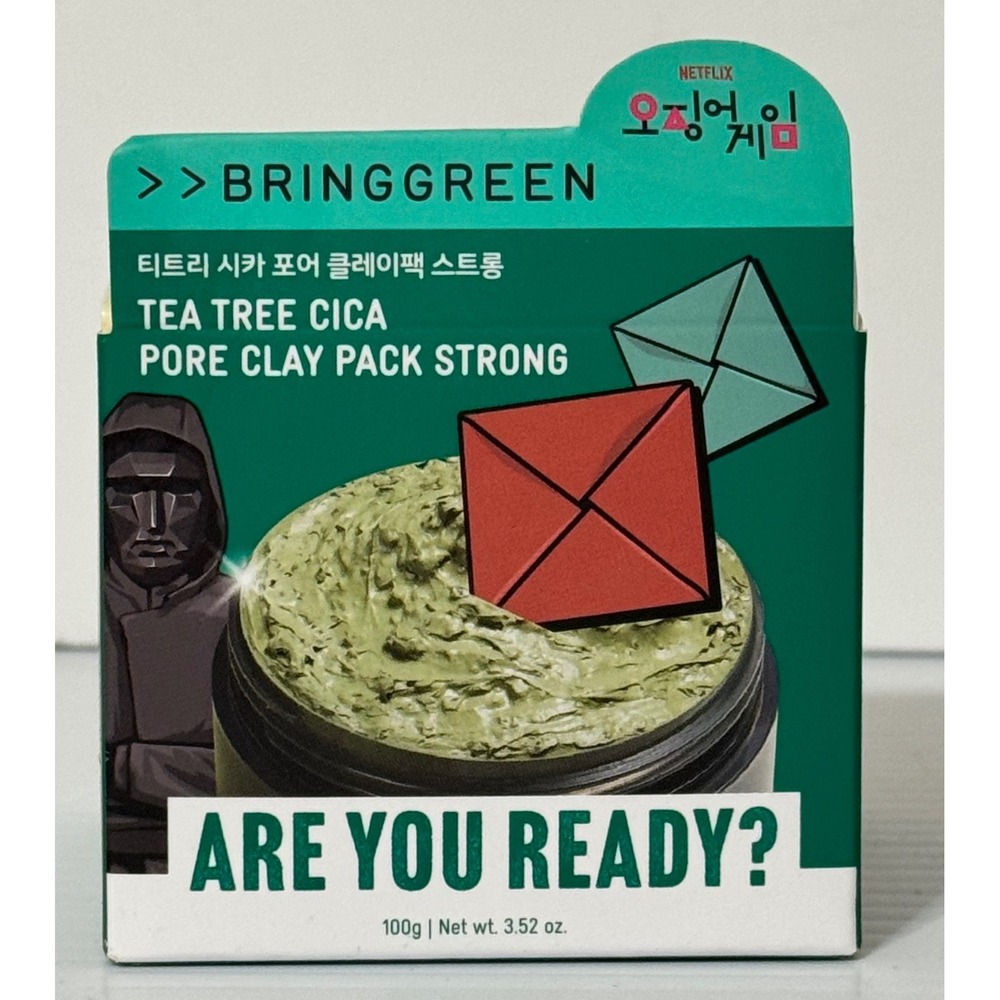 Bring Green Tea Tree Cica Pore Clay Pack Strong 100g Squid Game Netflix Edition